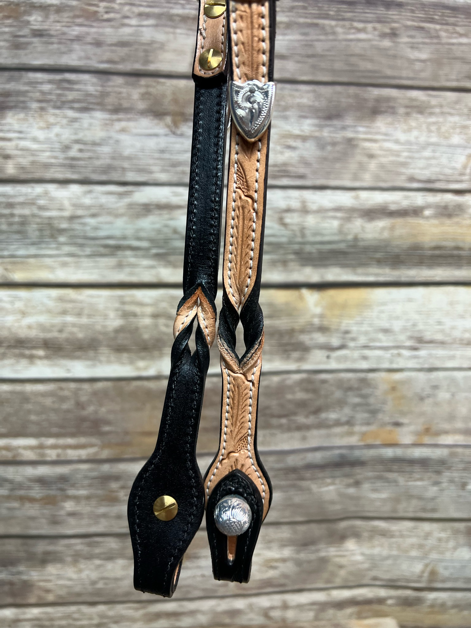 Santana Two Tone Twisted Headstall #22
