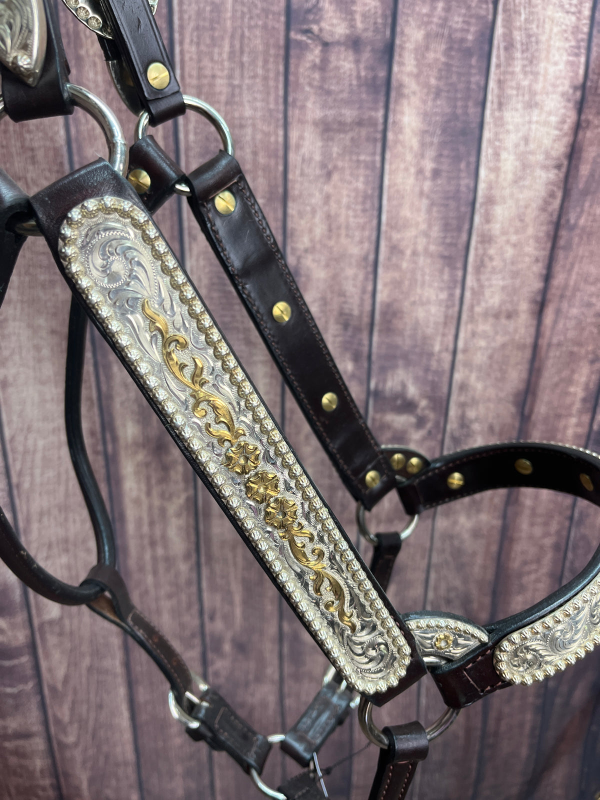 Special Sterling Overlay Lg Horse Halter