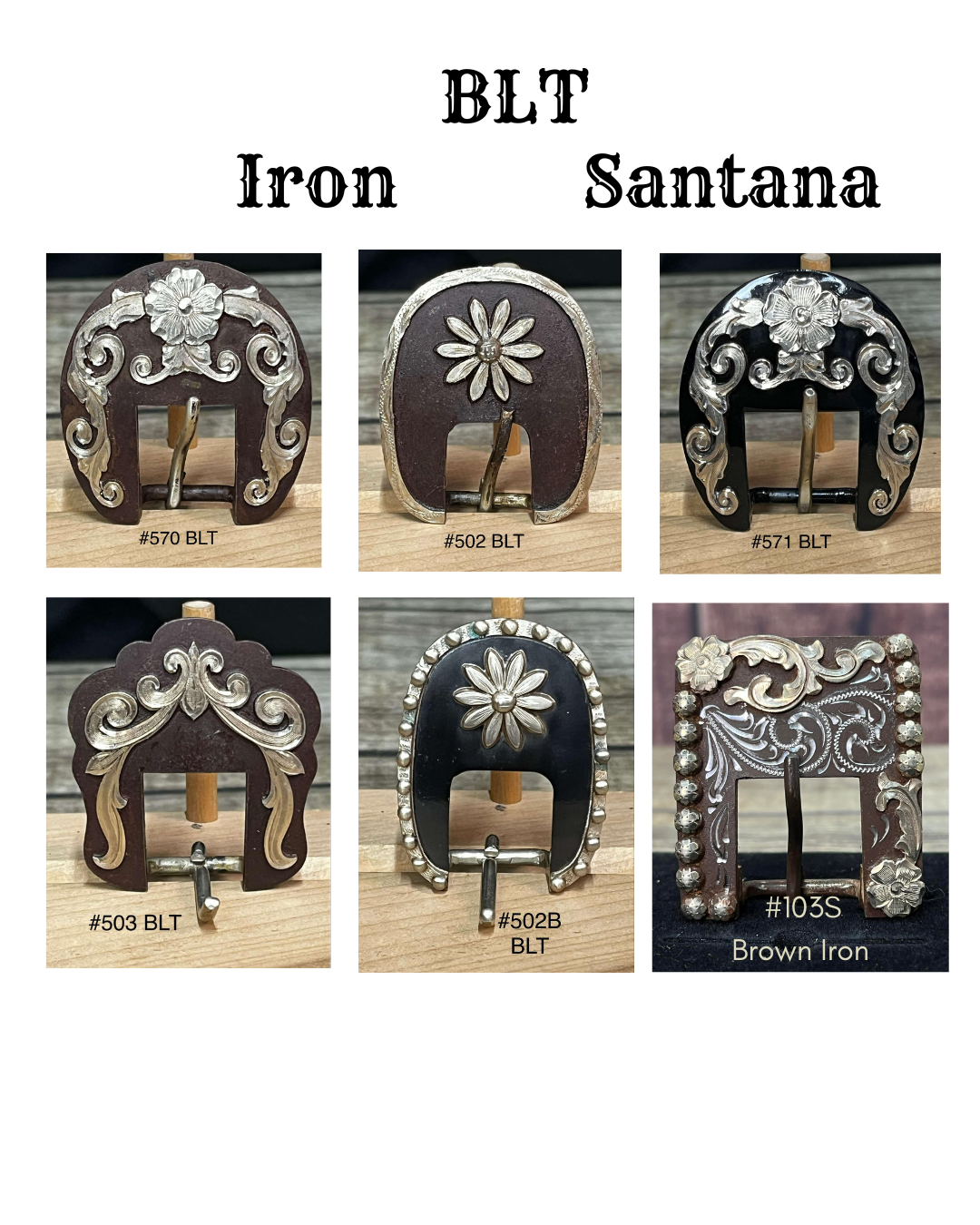 Stock Santana Headstall/Halter Buckles