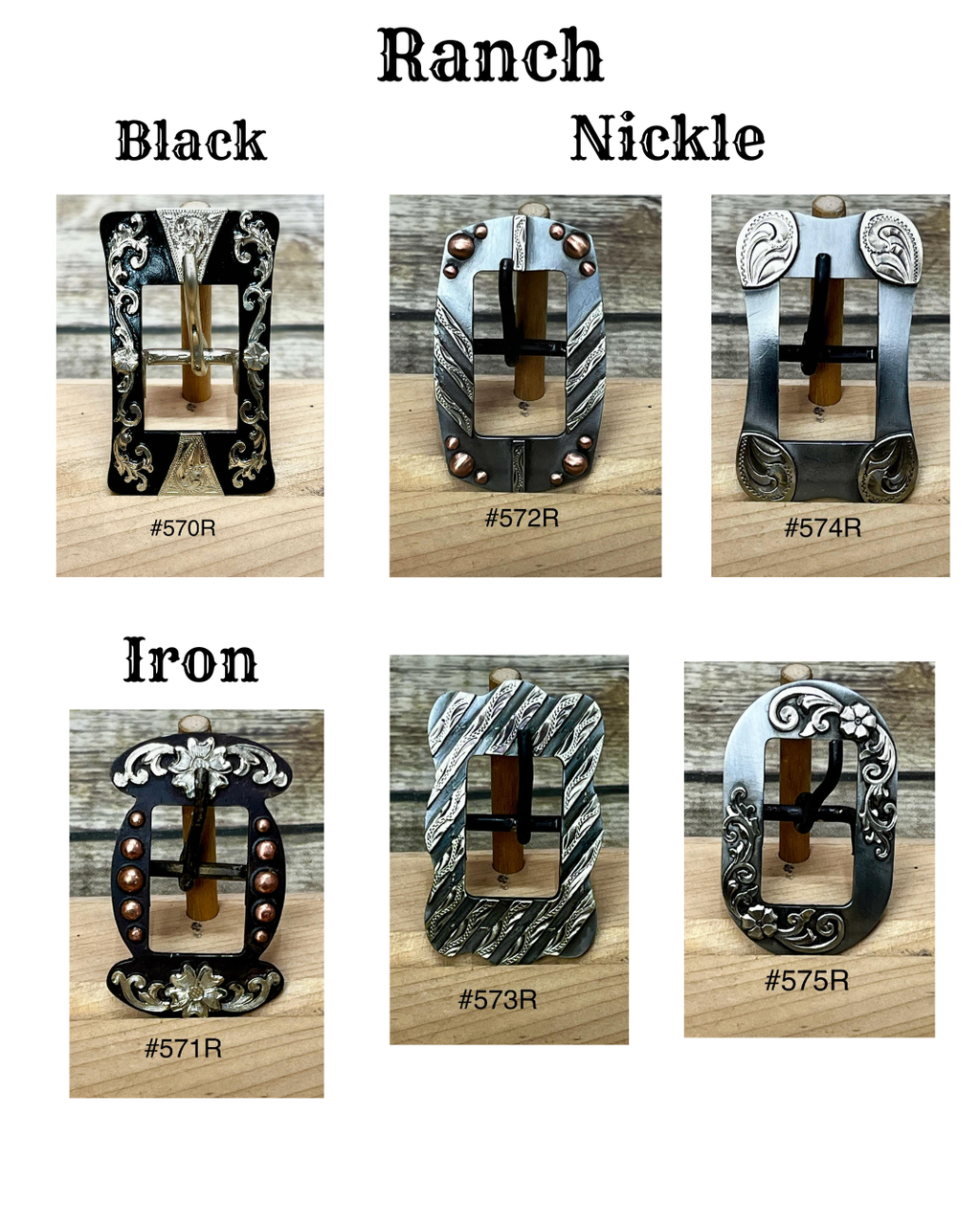 Stock Santana Headstall/Halter Buckles