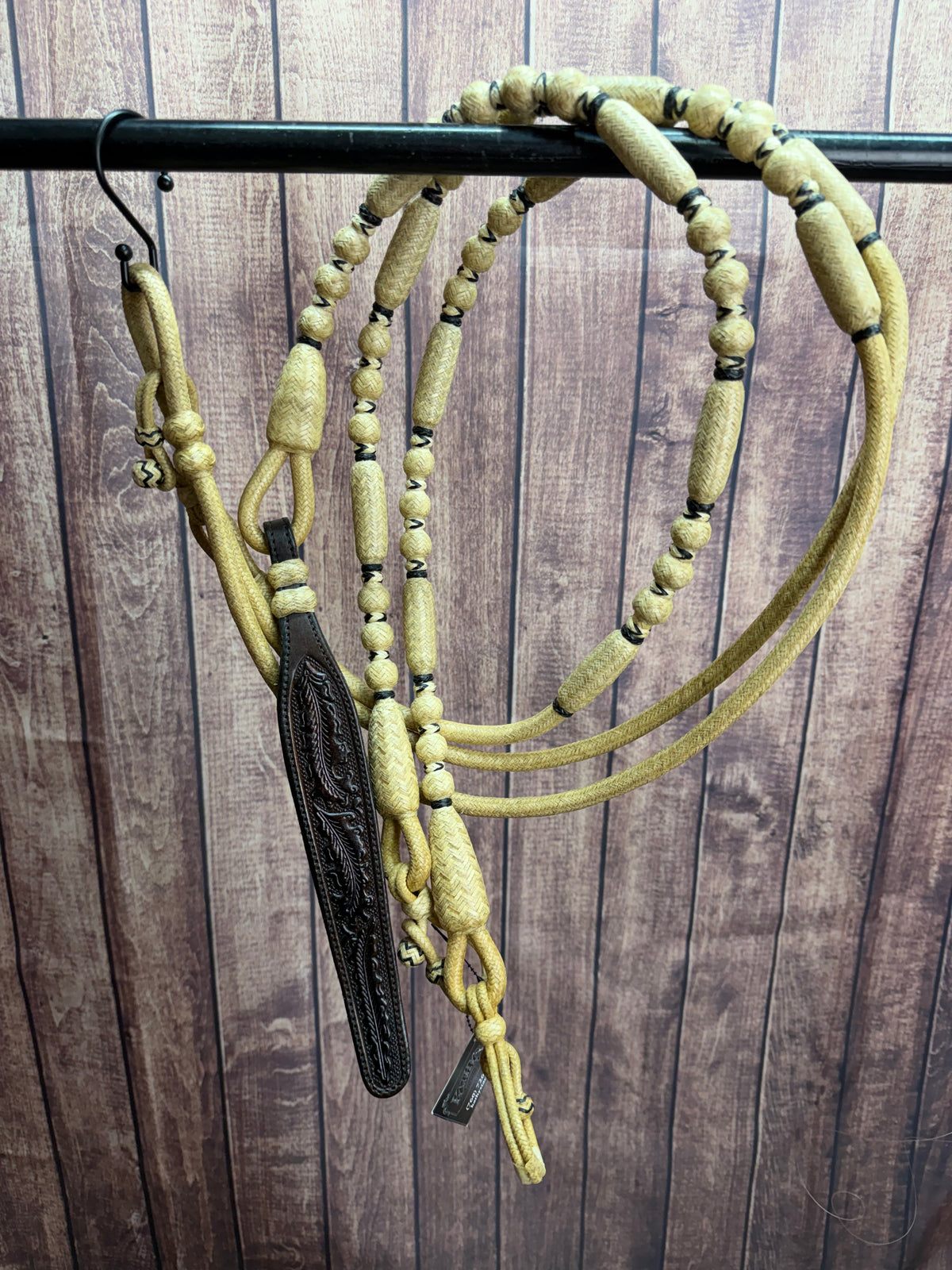 Rommel Reins Natural with Black #6
